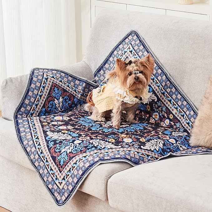 Qeils Reusable Puppy Pads, Washable Pee Pads Super Absorbent Dog Training Pads, Non-Slip Leakproof Wee Wee Pads for Crate, Floor, Potty Pads Feeding Mat Dog Pee 2 Pack 18"x24"