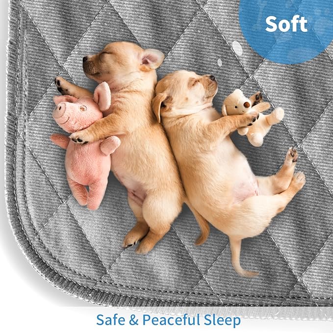 Washable Reusable Dog Pee Pads, 82"x102" Absorbent & Waterproof Puppy Training Pad for Crate, Playpen & Carpet, Large Potty Pads for Dogs, Cats & Small Pets
