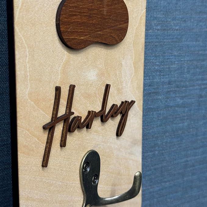 VINARTSVN Personalized Dog Leash Holder Wall Mount, Pet Harness Hanger, Dog Collar Organizer for Entryway, Key Rack for Wall Decorative, Memorial Cat Leash Holder for Wall, Pet Loss Gifts, Home Decor