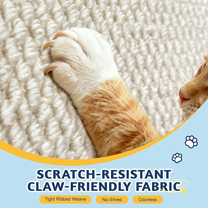 Door Protector from Cat Scratching 19.6" x 7.8" Cat Wall Corner Scratcher, Anti Scratch Door Frame Furniture Protector for Indoor Cats