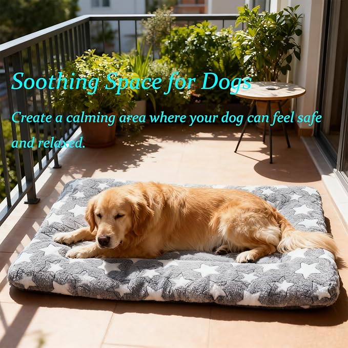 Dog Bed Mat - Crate Pad - Soft Dog Kennel - Multi-Purpose Crate Bed for Dogs & Cats