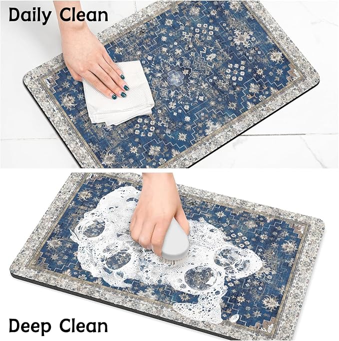 Pet Food Mats for Floor, Absorbent Dog Mat for Food and Water Dispenser Mat, Dog Food Mat Quick Dry Cat Food Mat Pet Supplies