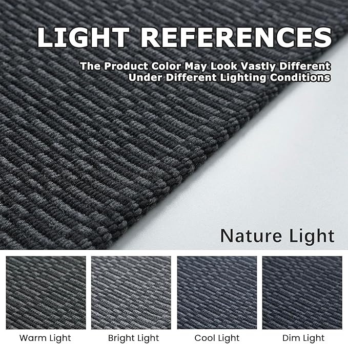 KOZYFLY Washable Runner Rug 3x8 ft Hallway Kitchen Runner Rugs with Rubber Backing Bobo Entryway Runner Indoor, Carpet Runners for Hall Entryway Bedroom, Black/Grey