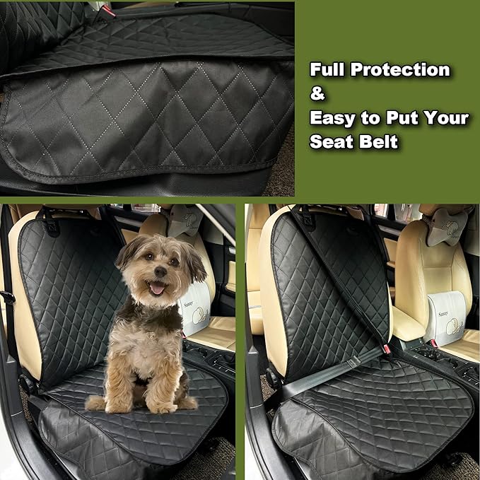 Femuar 2 Packs Car Front Seat Cover for Dogs, Waterproof Pet Car Seat Protector, Nonslip Scratch-Proof Dog Seat Cover for Cars, Trucks & SUVs