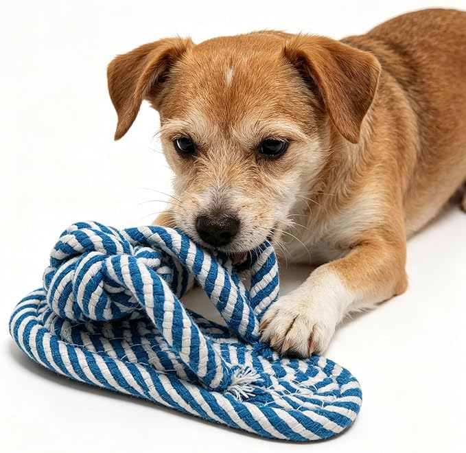 Dog Toys Puppy Teething Chew Toys,Dog Chew Toys Rope Toys,Cat Chew Toys,Safe Braided Rabbit Toys Healthy Gift (Slippers)