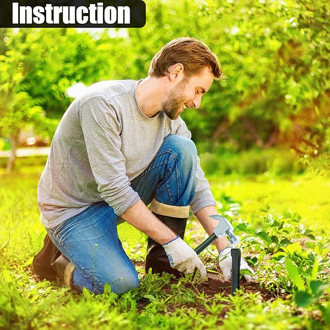 30 PCS Plastic Landscape Stakes, 10Inch Plant Support Lawn Stake Heavy Duty for Landscaping and Garden