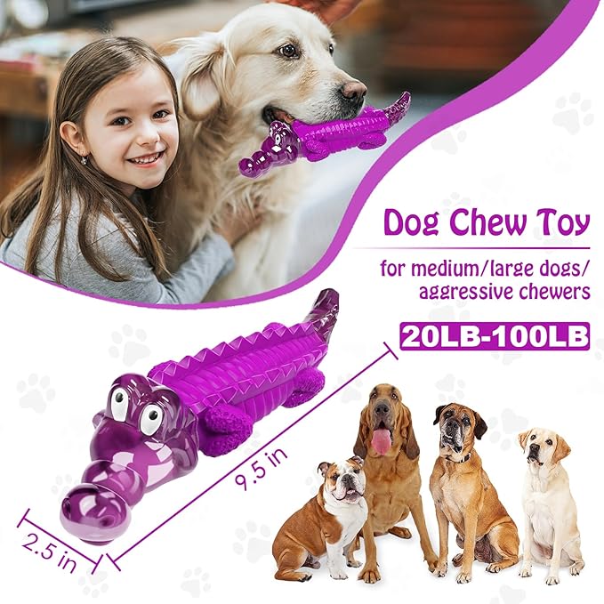 Jeefome Dog Chew Toys for Aggressive Chewers: Puppy Teeth Chew Toy -Indestructible Dog Toys for Small Meduium Large Breed
