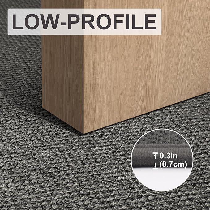 LEKEEPGO Door Mat 17"x29", Non Slip Door Mat Indoor Entrance, Rubber Backing Indoor Door mats Washable Absorbent Low-Profile Doormat Front Entryway Entry Resist Dirt Inside Door Mats, Grey
