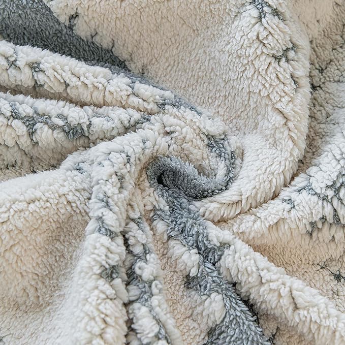 Sherpa Fleece Couch Cover for 2 Cushion Sofa, Gray, 71" x 118" – Pet Proof Sofa Covers, Heavy Duty, Scratch Resistant, Pet Friendly Furniture Cover – Easy Install, Machine Washable