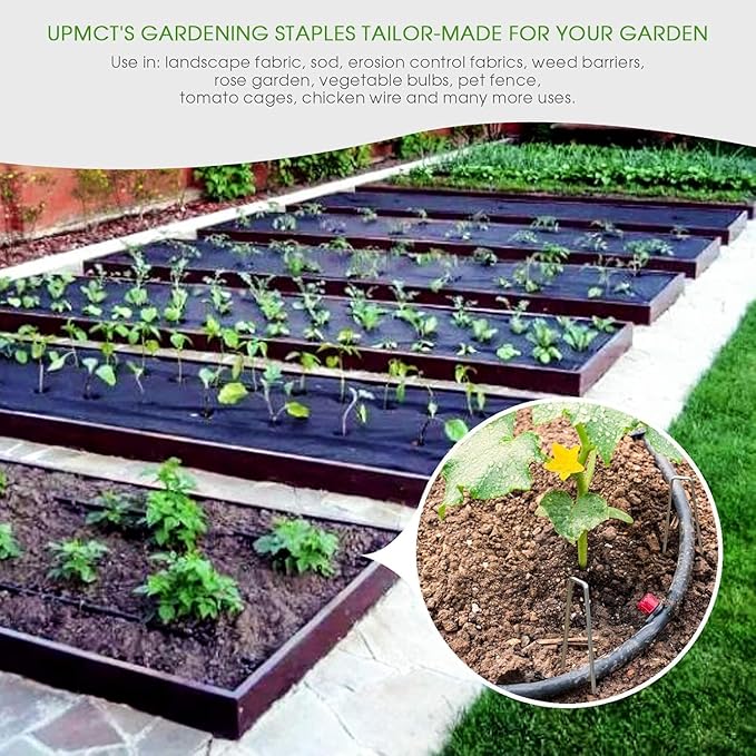 6 Inch Galvanized Garden Landscape Staples Stakes, 25 50 100 PCS Anti-Rust Garden Staples Tent Ground Stakes U-Shaped Landscape Pins for Secure Lawn Fabric, Decoration (100, 6 Inch)