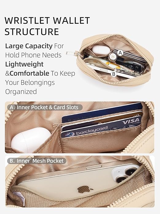 WESTBRONCO Puffer Wristlet Wallets for Women RFID Nylon Wallet with Zipper Quilted Purse for Travel Credit Card Holder Phone