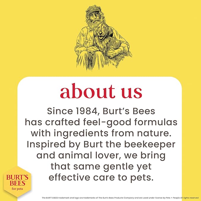 Burt's Bees for Pets Gentle Cleansing Puppy Wipes with Buttermilk, 98% Natural Origin Formulas, Hypoallergenic Dog Cleaning Wipes for Paws and Butt, 100 Count - 6 Pack