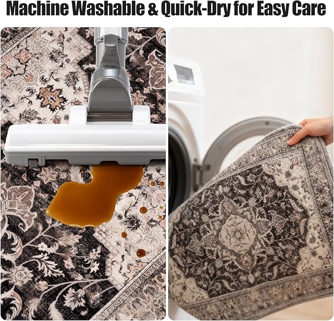 Kitchen Rug Set 3Pcs, Boho Rug Sets Non Slip Washable for Floor Thick Farmhouse Kitchen Decor Runner Rugs for Kitchen, Entryway, Laundry, Hallways 20''x32''+20''x48''+20''x59''