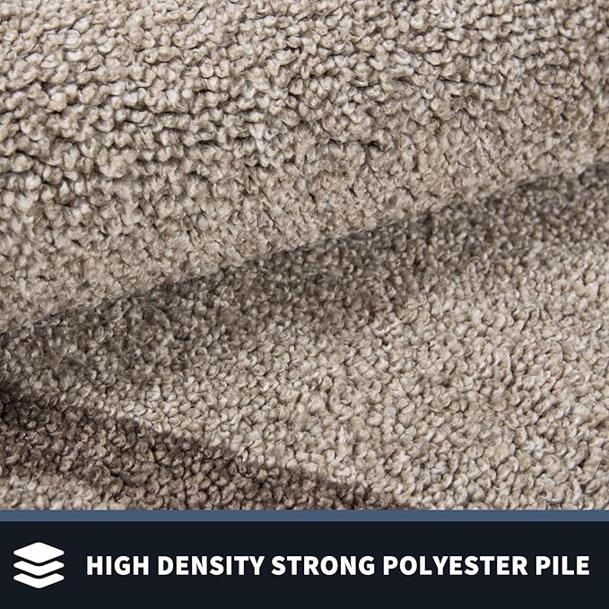 PURRUGS Dirt Trapping Door Mat 24" x 60", Non-Slip Machine Washable Entryway Rug, Entrance Mat, Indoor Front Door Mat, Super Absorbent Entry Rug for Muddy Shoes & Paws, Beige & Grayish Brown