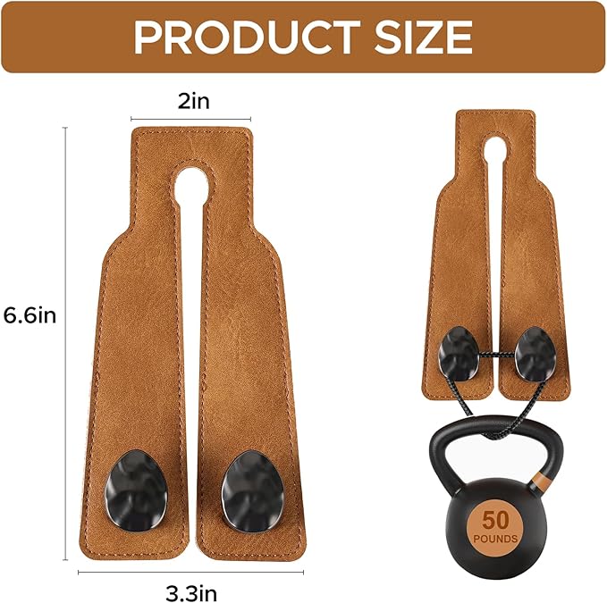4 PCS Leather Car Seat Hooks for Headrest, Vehicle Hanger Storage Organizer Universal for Handbag Purse, Car Accessories Gift (Brown-Black-4 PCS)