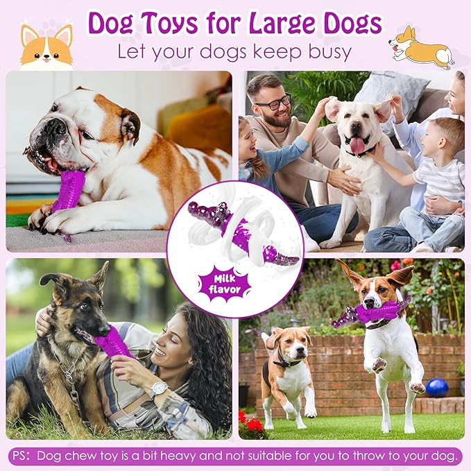 Jeefome Dog Chew Toys for Aggressive Chewers: Puppy Teeth Chew Toy -Indestructible Dog Toys for Small Meduium Large Breed