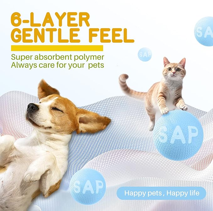 MoMoCo Puppy Pads for Indoor Potty Training,Super Absorbent Leak-Proof Disposable Dog Pee Pads for Puppies & Small Dogs, 22"x22", 30 Count