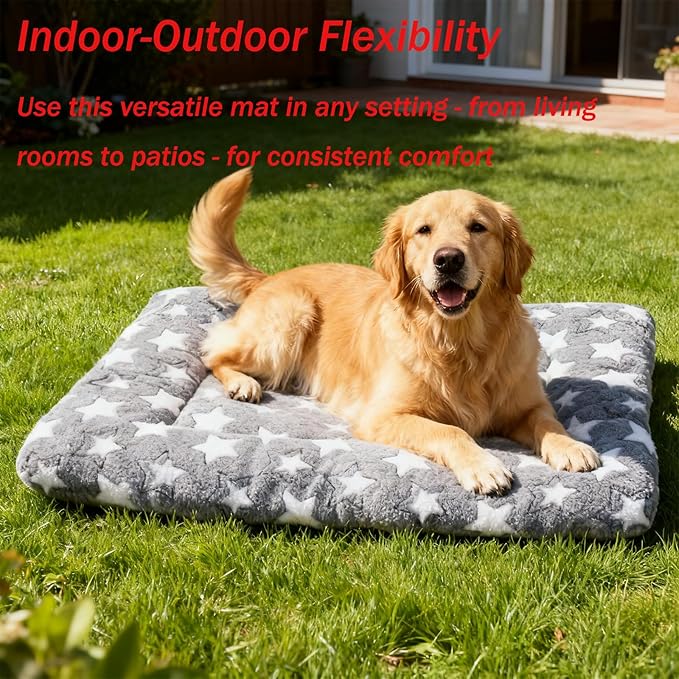Dog Bed Mat - Crate Pad - Soft Dog Kennel - Multi-Purpose Crate Bed for Dogs & Cats
