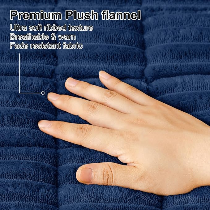 Smiry Couch Cover for Dogs, Non Slip Washable Sofa Protector for Pets, Soft Furniture Cover for Pet, Stylish Sofa Covers, Cozy Protect Against Fur, Dirt & Everyday Messes (Navy, 35.4" x 82.7")