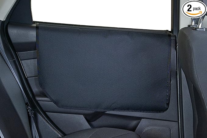 Bushwhacker® - Vehicle Door Protector for Dogs - Sold as Pair - (24" x 17") Car Door Scratch Guard K9 Truck Back Shield Pet Side Panel Cover Back Seat Sedan SUV