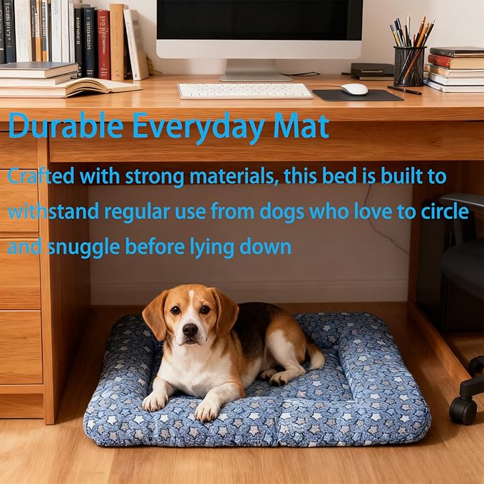 Dog Bed Mat - Crate Pad - Soft Dog Kennel - Multi-Purpose Crate Bed for Dogs & Cats