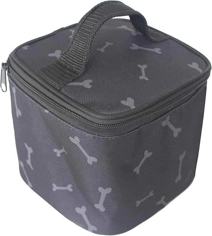 MYDAYS Dog Travel Bag, Pet Luggage Suitcase Weekend Tote Carrier with Collapsible Bowl, Pet Luggage Suitcase Weekend Tote Carrier with Collapsible Bowl (Black)