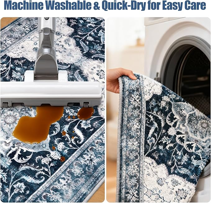 Kitchen Rug Set 3Pcs, Boho Rug Sets Non Slip Washable for Floor Thick Farmhouse Kitchen Decor Runner Rugs for Kitchen, Entryway, Laundry, Hallways 20''x32''+20''x48''+20''x59''
