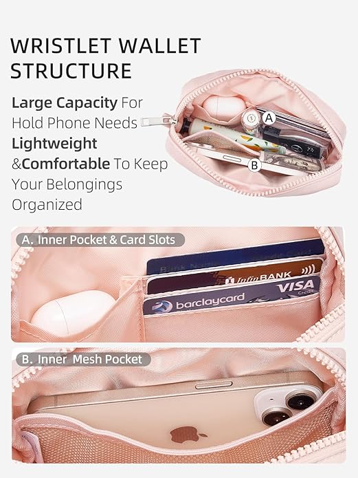 WESTBRONCO Puffer Wristlet Wallets for Women RFID Nylon Wallet with Zipper Quilted Purse for Travel Credit Card Holder Phone