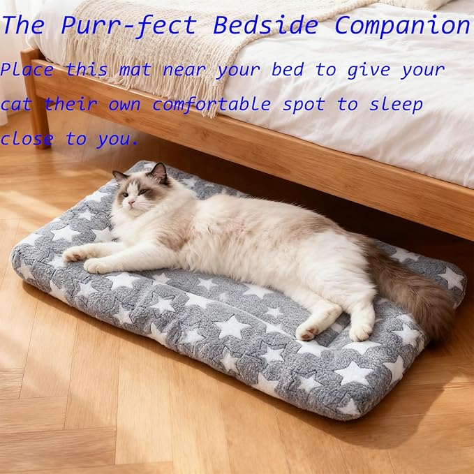 Dog Bed Mat - Crate Pad - Soft Dog Kennel - Multi-Purpose Crate Bed for Dogs & Cats