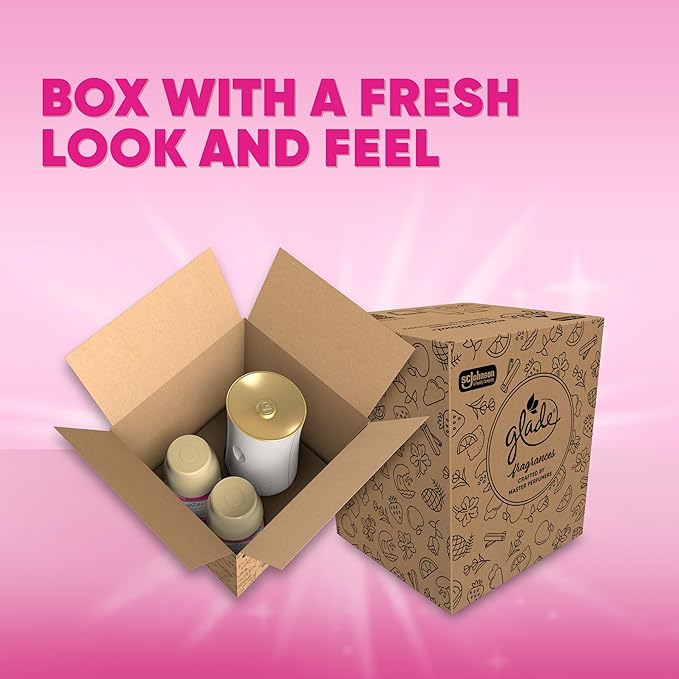 Glade Automatic Spray Refill and Holder Kit, Air Freshener for Home and Bathroom, Tropical Blossoms, 6.2 Oz, 2 Count