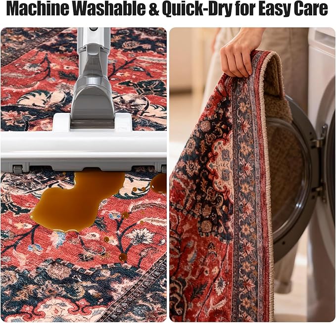 Kitchen Rug Set 3Pcs, Boho Rug Sets Non Slip Washable for Floor Thick Farmhouse Kitchen Decor Runner Rugs for Kitchen, Entryway, Laundry, Hallways 20''x32''+20''x48''+20''x59''