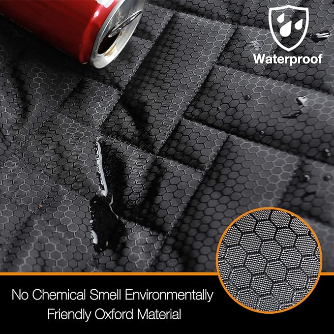 Bench Dog Seat Cover, Oxford Cloth Vehicle Seat Cover for Car/SUV/Small Truck, Universal Fit, Black, Waterproof, Heavy Duty, Nonslip, Machine Washable