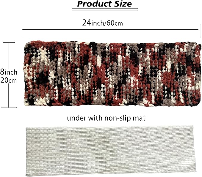 Cat Window Sill Pet Pad Window Perch, Knitted Windowsill Pet Mat Pillow Seat Bed, Double Sided Cat Cushion for Window Sill (Gray, 8"x24")