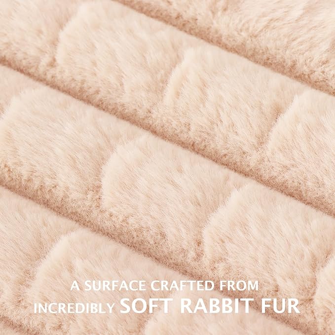 BVAGSS Dog Bed Washable Crate Mattress,Anti-Slip Memory Foam Soft Warm Pet Cushion for Small Medium Dogs, Calming Fluffy Sleeping Kennel Pad XH082 (30''x20'',Apricot)