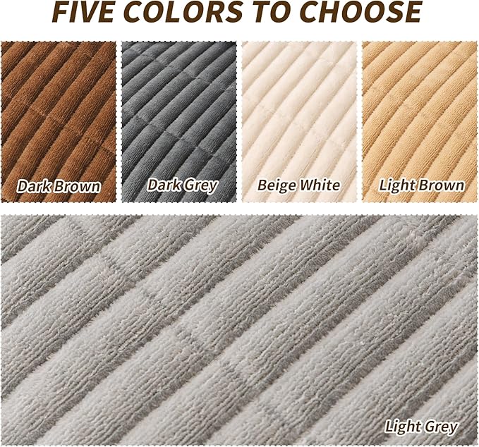 PJLZJFBY Couch Covers for Dogs, Velvet Dog Couch Cover, Pet Couchs Covers for Loveseat, Couchs Protector for Dogs, Sofa Cover for Pets Washable(1PC, Light Grey, 27.5"×59", 2 Seater)
