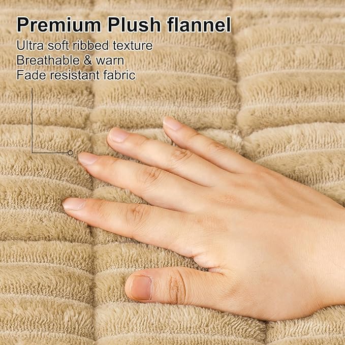 Smiry Couch Cover for Dogs, Non Slip Washable Sofa Protector for Pets, Soft Furniture Cover for Pet, Stylish Sofa Covers, Cozy Protect Against Fur, Dirt & Everyday Messes (Camel, 35.4" x 35.4")