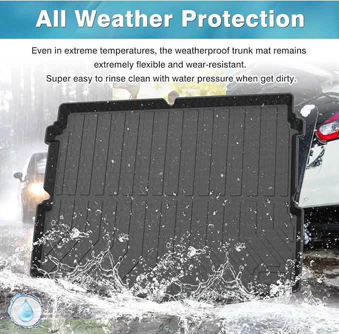 Mixsuper Custom Fit Cargo Liner for Buick Encore GX 2020-2024 2025 (Only Fits Models W/Cargo in Lower Position) All Weather Rear Trunk Liner Cargo Mat Black