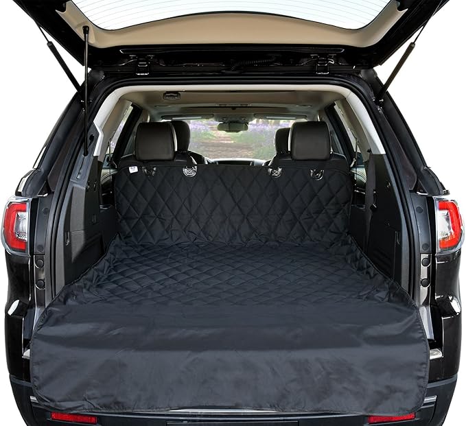 Arf Pets SUV Dog Cargo Liner Cover for SUVs and Cars, Waterproof Material, Non Slip Backing, Extra Bumper Flap Protector, Large Size - Universal Fit