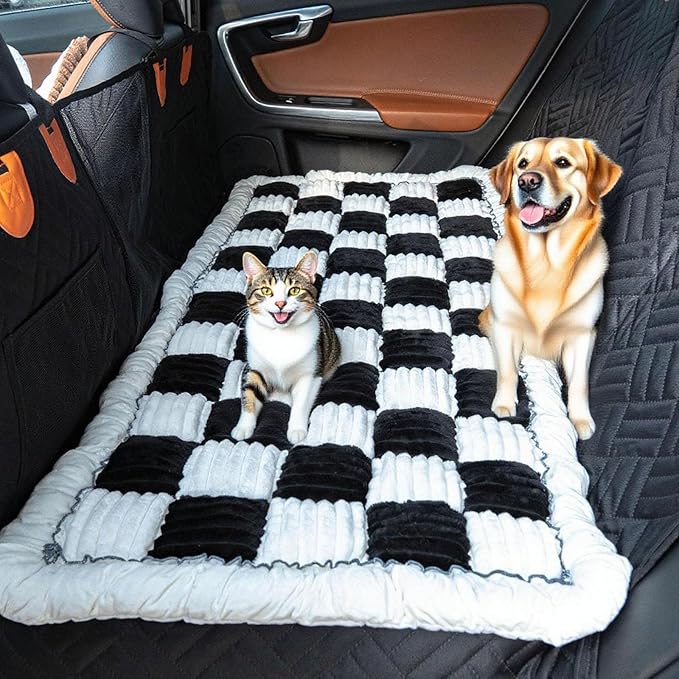 Dog Bed Mat - Crate Pad - Soft Dog Kennel - Multi-Purpose Crate Bed for Dogs & Cats
