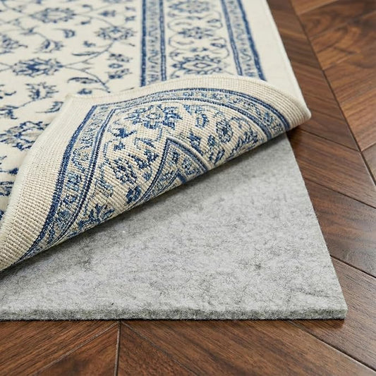 WELL WOVEN Premium 1/4" Thick Felt Rug Pad 2x12 - Non Slip Rubber Backing for Hard Floors & Carpet - Easy Cut to Size for Custom Fit - Superior Cushioning & Floor Protection Shield