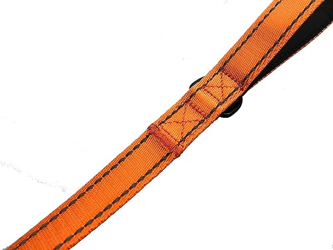 Primal Pet Gear Dog Leash 6ft Long,Traffic Padded Two Handle,Heavy Duty,Reflective Double Handles Lead for Control Safety Training,Leashes for Large Dogs or Medium Dogs,Dual Handles Leads(Orange)