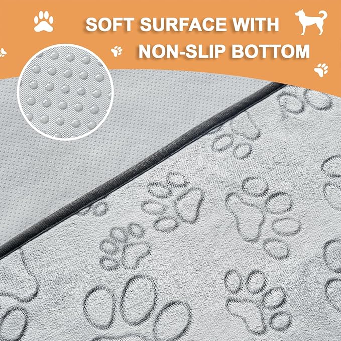Qeils Reusable Puppy Pads, 2 Pack Washable Pee Pads for Dogs, Non Slip Wee Wee pad, Absorbent and Leakproof Training Mats for Potty, Crate, Playpen, Bed, Sofa, 48"x 30"