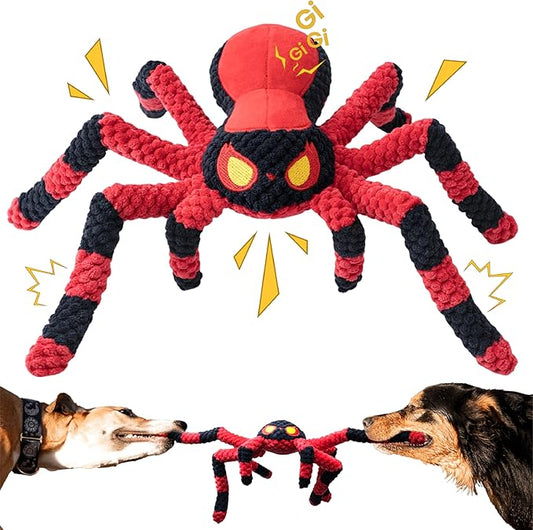 LEGEND SANDY Dog Toys for Aggressive Chewers, Large Dog Toys to Keep Them Busy, Interactive Pet Toys, Squeaky Puppies Toys, Tug of War Puppy Toy, Crinkle Doggeis Toy