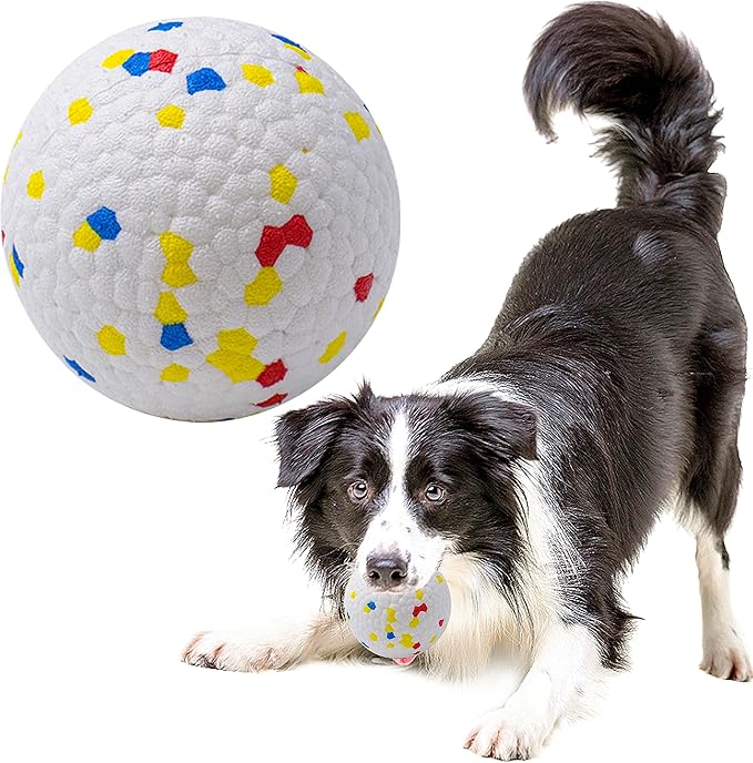 Dog Balls Toys for Aggressive Chewers, Indestructible Durable Bouncy Floating Balls for Dogs to Fetch, Durable Solid Rubber Ball for Training Dog
