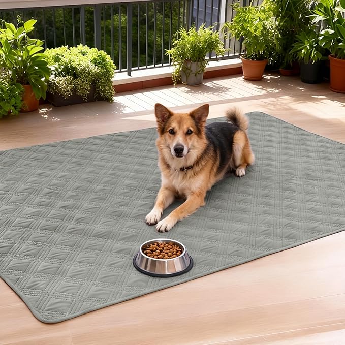 hyha Waterproof Dog Blanket, Reversible Pet Bed Blanket, Soft Sofa Couch Cover for Dogs Washable, Waterproof Pet Couch Covers for Sofa Puppy Cats Furniture Protector(52"x82", Grey/Dark Grey)