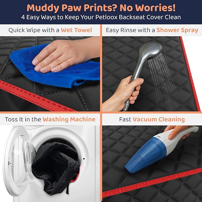 Front Seat Dog Cover for Car, Truck & SUV - Waterproof, Non-Slip Pet Car Seat Cover for Dogs - Durable, Easy to Install & Clean, Front Passenger Seat Protector for Pets & Vehicles