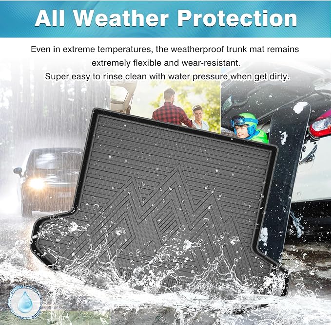 Mixsuper Cargo Liner for Kia Sportage 2023-2025 (No PHEV), Fit for 2026 EX, SX, LX, Trunk Mat for Sportage Accessories Rear Cargo Mat Trunk Liner Black