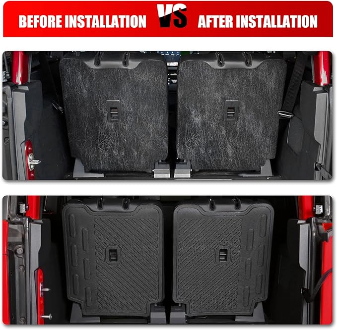 Mabett Back Seat Cover Backrest Protector for Ford Bronco Accessories 2026,2021-2025 2-Door, Rear Seat Mats Dog Seat Liner