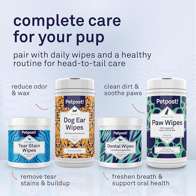 Petpost | Argan Shampoo for Dogs. Dog Shampoo with Argan Oil & Aloe. Moisturizes Dry Skin, Softens Coat, Restores Shine. 16 oz