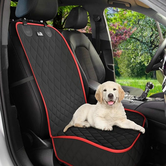 Front Seat Dog Cover for Car, Truck & SUV - Waterproof, Non-Slip Pet Car Seat Cover for Dogs - Durable, Easy to Install & Clean, Front Passenger Seat Protector for Pets & Vehicles